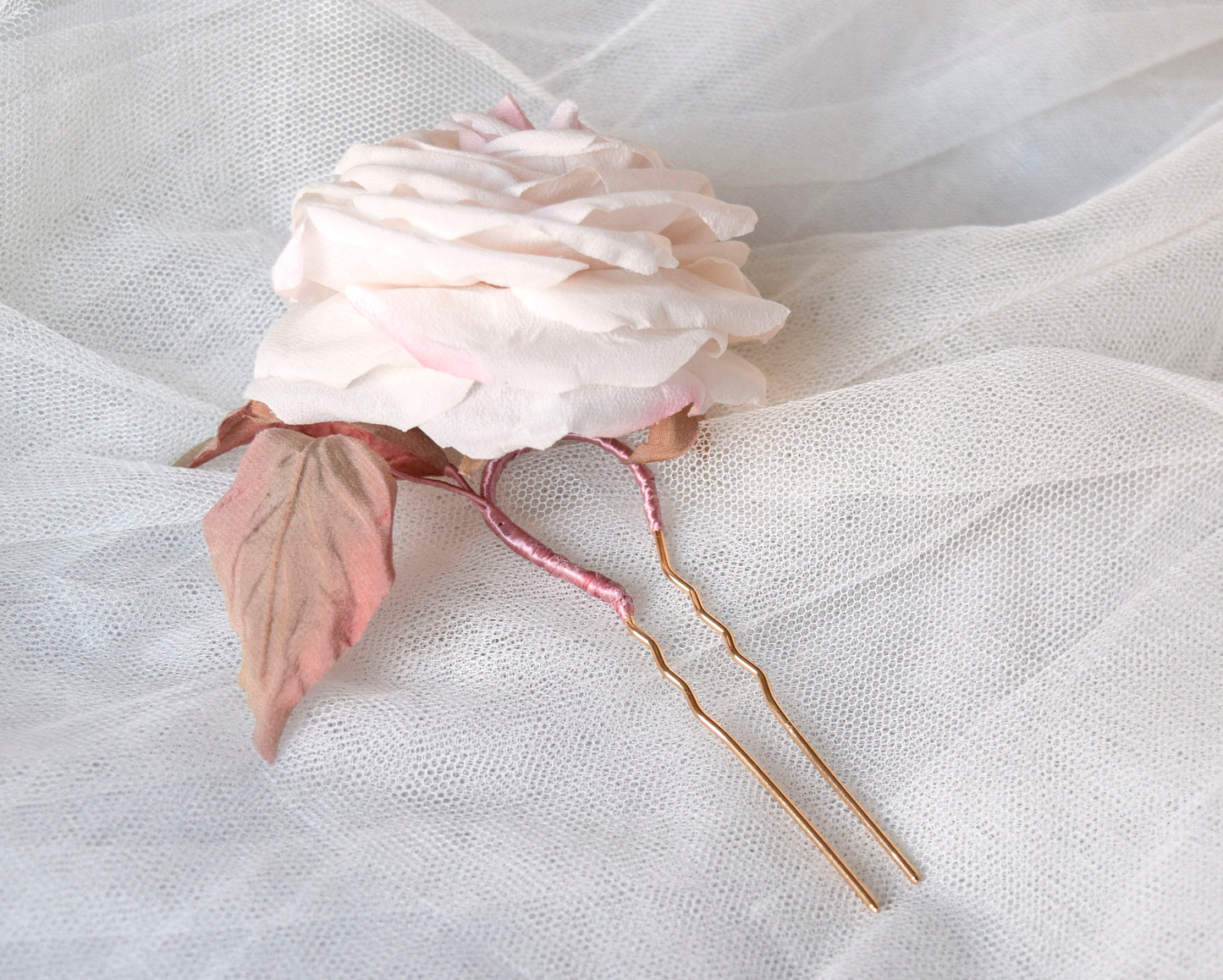 Large Hairpin with Rose