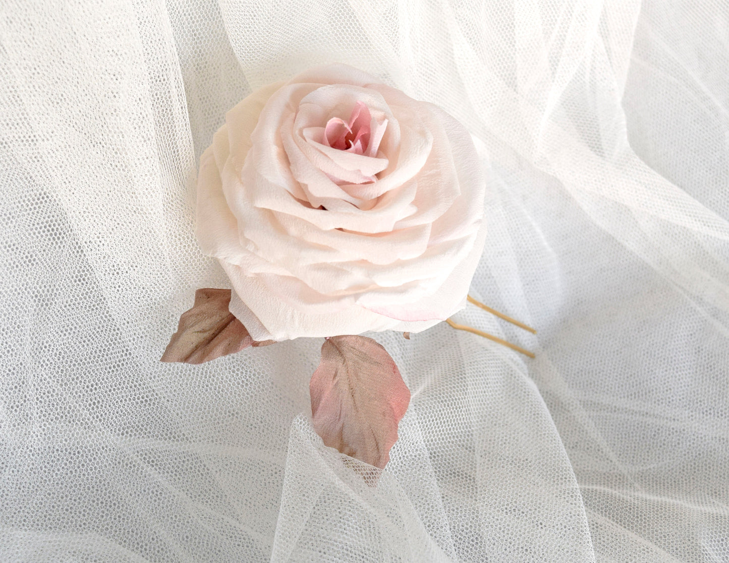Large Hairpin with Rose