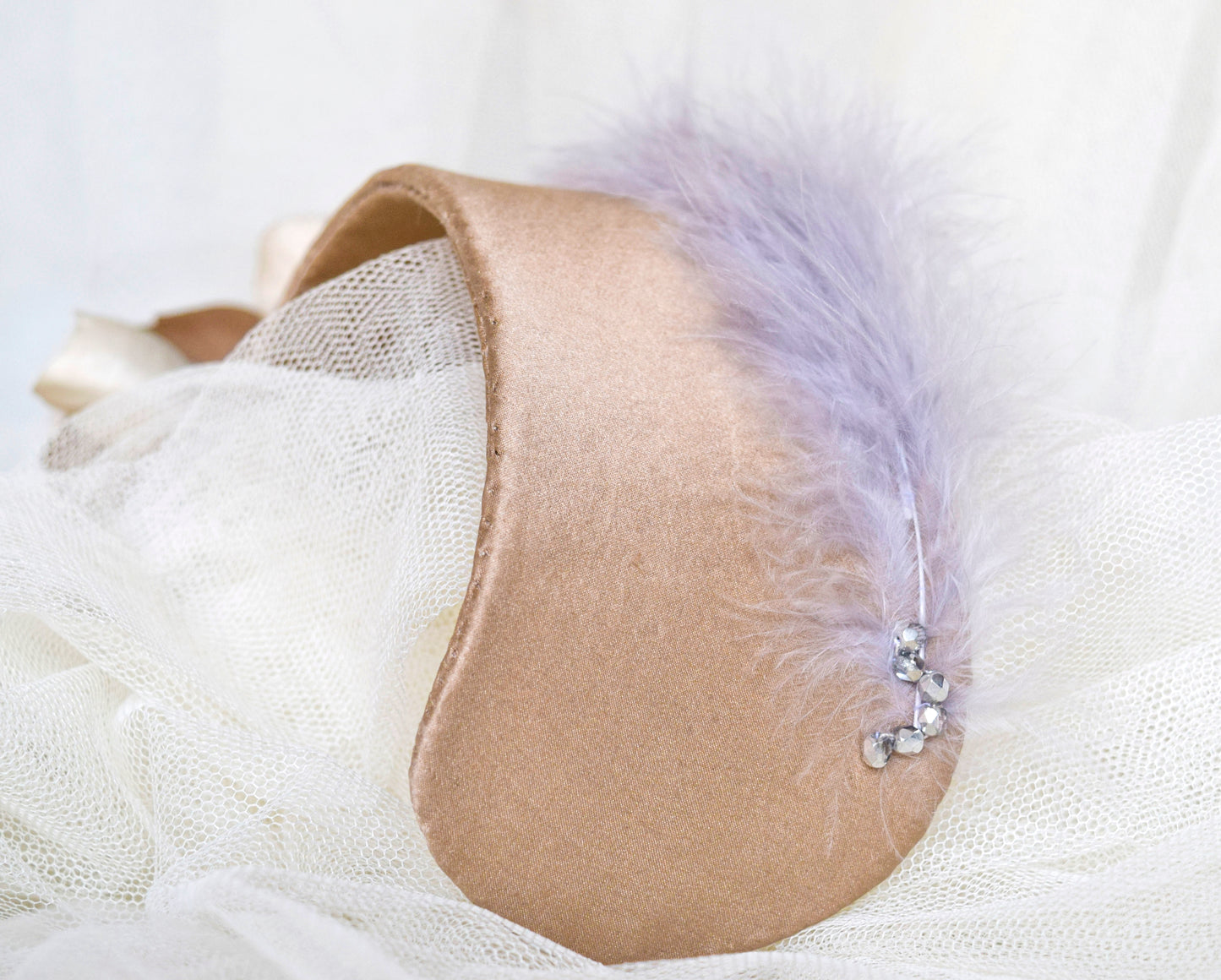 Silk flower headdress.