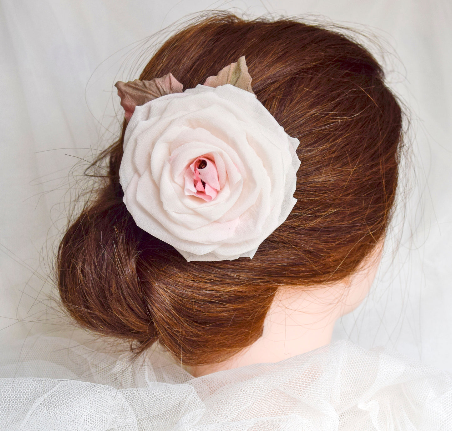 Large Hairpin with Rose