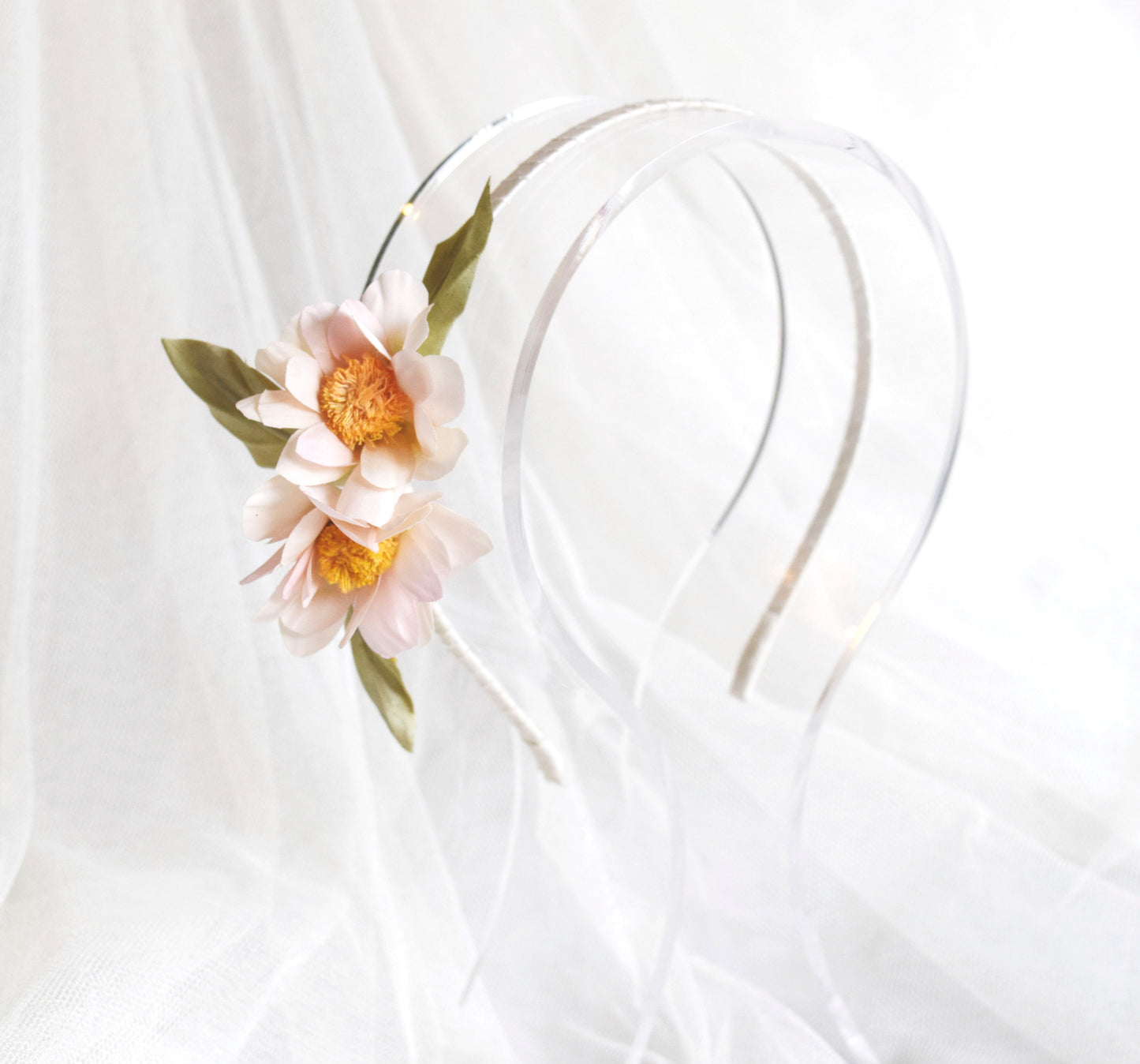 Diadema para comunión. Diadema para niña. Diadema romantica para niña. Diadema bohemia. Diadema de margaritas.