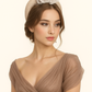 Diadema de fiesta gris con flor grande, Tocado elegante gris y rosa de tela para invitada, Diadema gris para boda.