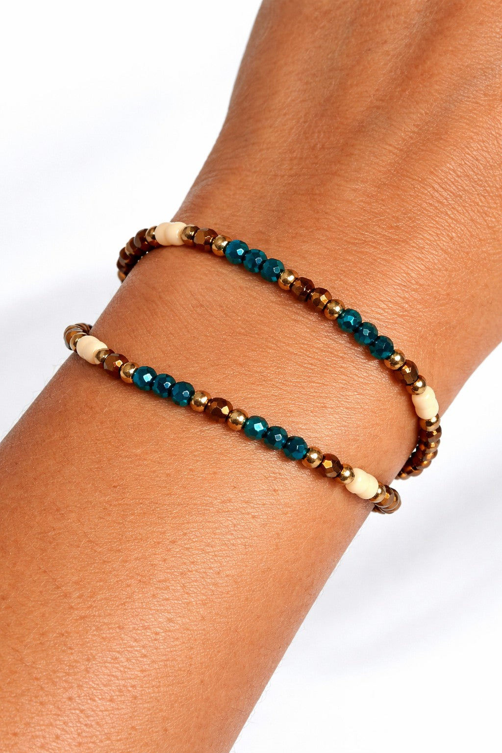 Pulsera Serena Azul-Tierra.