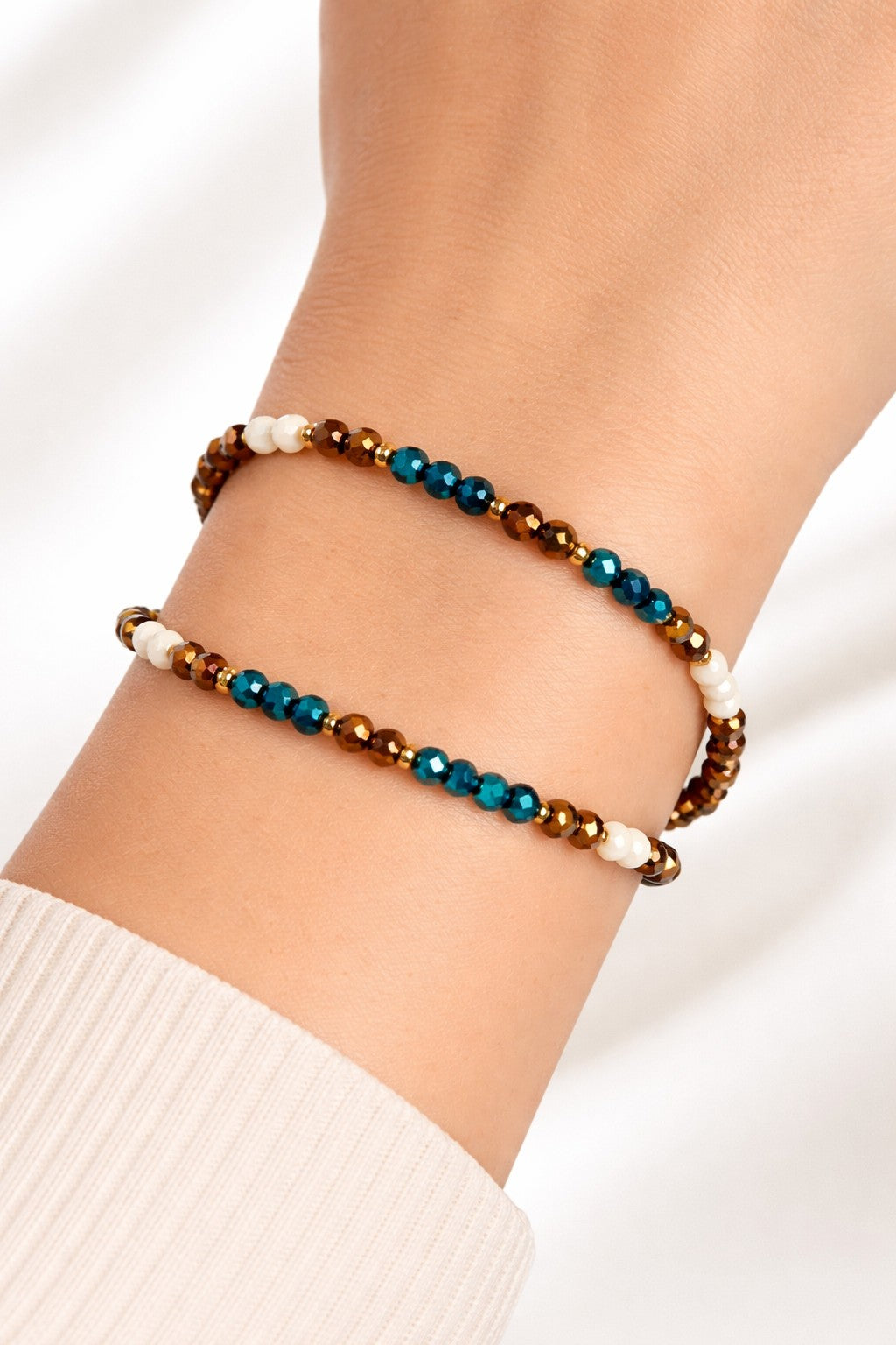 Pulsera Serena Azul-Tierra.