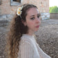 Diadema de margaritas para boda, Diadema floral para mujer, Diadema blanca para invitada, Diadema de flores blancas para comunión.