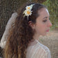 Diadema para comunión. Diadema para niña. Diadema romantica para niña. Diadema bohemia. Diadema de margaritas.