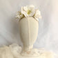Tocado floral para novia, Tocado fascinator de flores blancas para invitada, corona de flores nupcial, Diadema de flores blancas de seda.