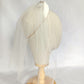 Tiara de novia con velo, Corona de novia blanca con velo y flores rojas, Tocado de novia con velo corto, Tocado de novia de seda blanca.