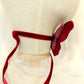 Choker de mariposa de terciopelo rojo. Mariposa elegante para el cuello. Collar de mariposa.