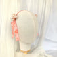 Diadema elegante para niña, diadema primera comunión, diadema rosa y beige de niña, diadema para fiesta de niña.