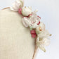 Diadema dulce floral de fiesta para niña. Diadema para primera comunión.