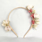 Diadema dulce floral de fiesta para niña. Diadema para primera comunión.