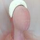 DIADEMA BLANCA CON VOLUMEN DE TERIOPELO PARA NOVIA.