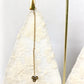 Pendientes de encaje marfil extragrandes, estilo boho ultrafemenino.