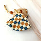 Pendientes largos elegantes para mujer – Joya llamativa azul y beige, regalo artesanal único para ella, accesorio rústico chic.