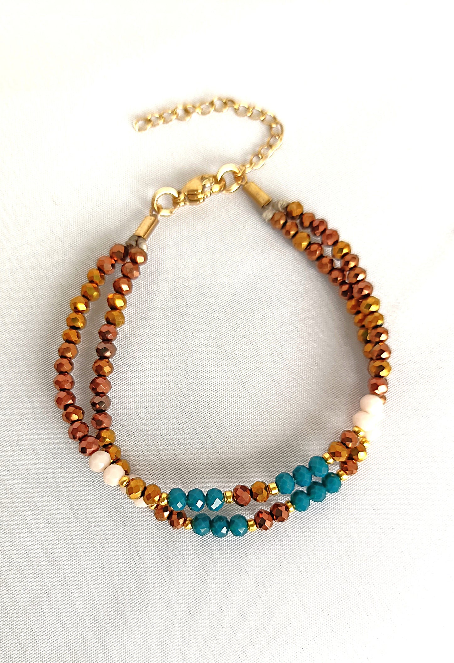 Pulsera Serena Azul-Tierra.