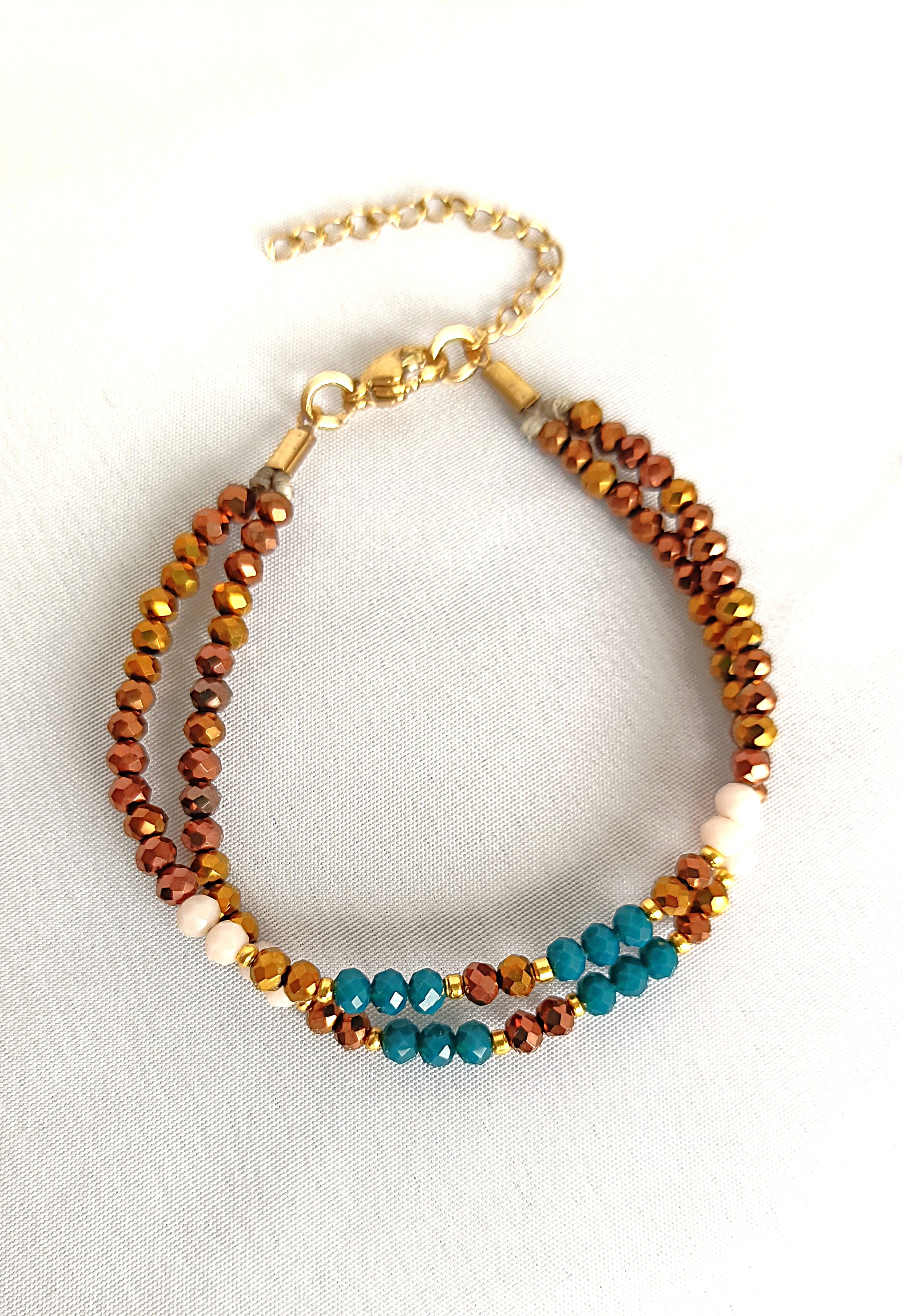 Pulsera Serena Azul-Tierra.