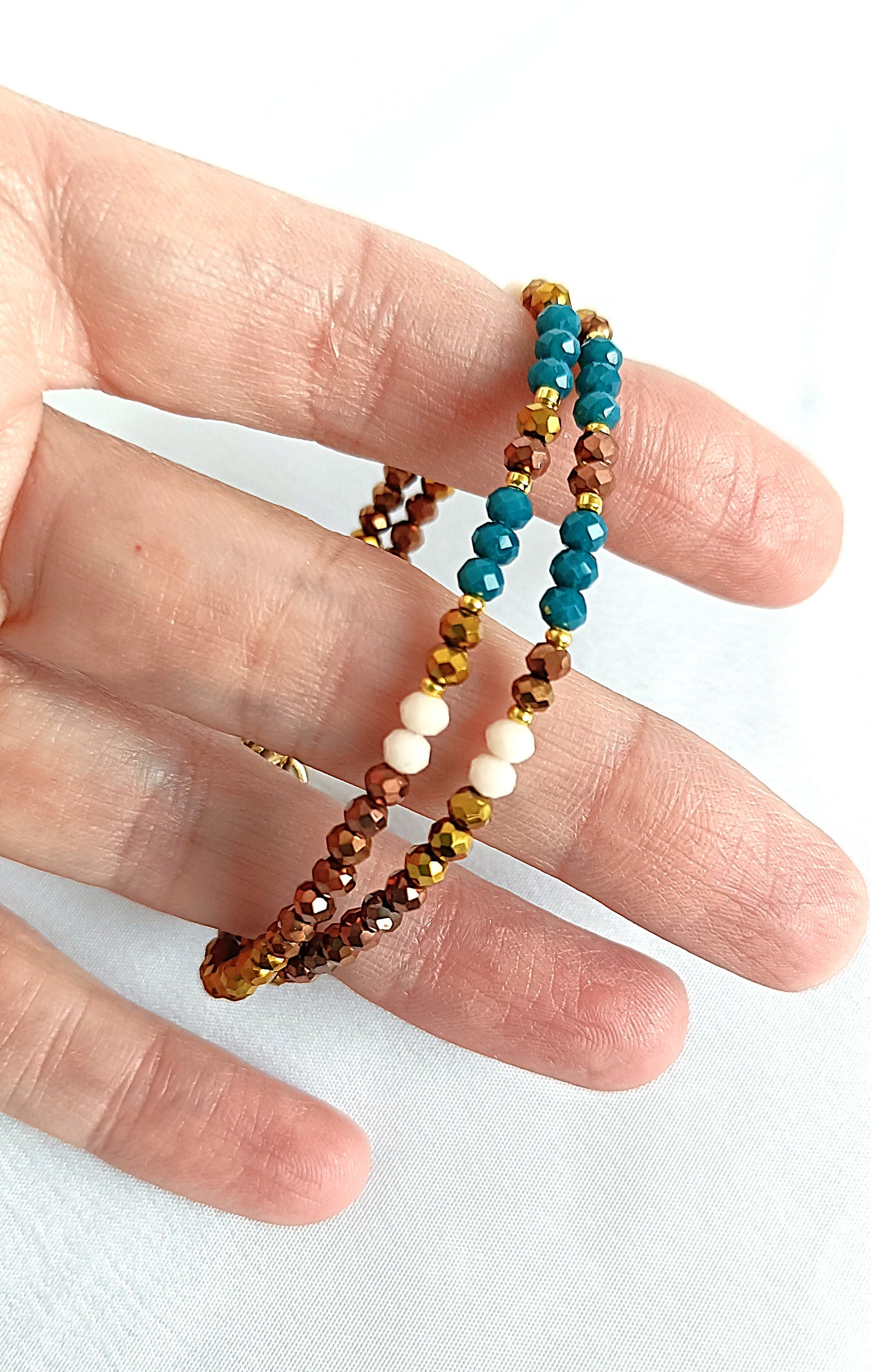 Pulsera Serena Azul-Tierra.