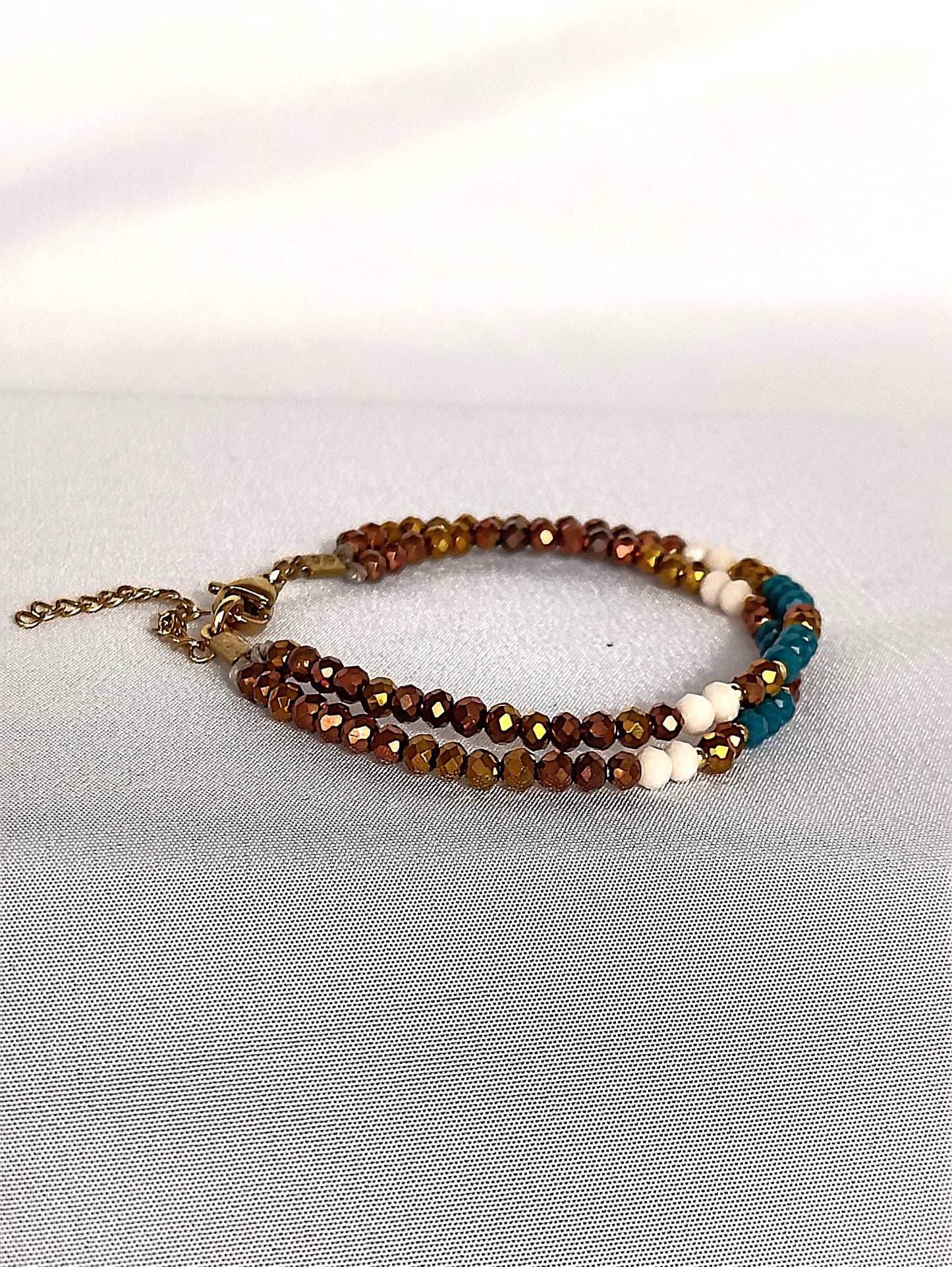 Pulsera Serena Azul-Tierra.
