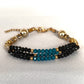 Pulsera Serena Negro & Turquesa.