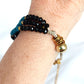 Pulsera Serena Negro & Turquesa.