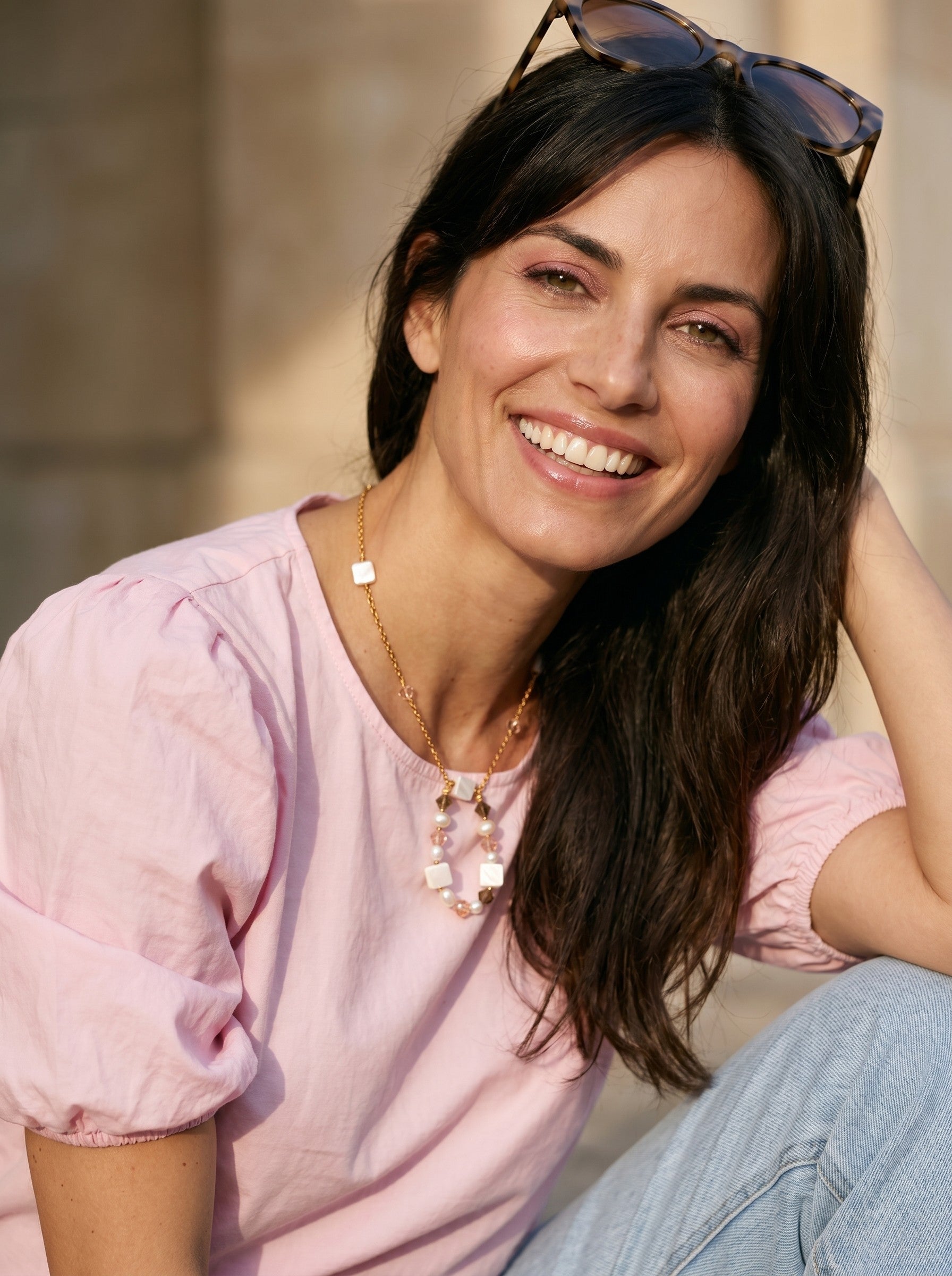 Collar con círculo fantasía