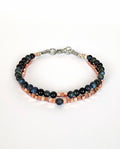 Pulsera doble de piedra natural.