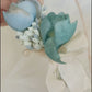 Diadema elegante para niña, Diadema azul para primera comunión, Adorno para el pelo con flores azules para niña, tocado rústico para niña.