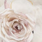 Tocado de rosa marfil, Tocado de flores de seda para boda boho, Diadema con rosa para dama de honor, Accesorio floral para el pelo para boda rústica.