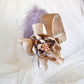 Silk flower headdress.