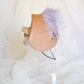 Silk flower headdress.