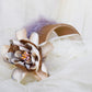 Silk flower headdress.