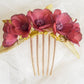 Chocolate Cosmos flower headdress.