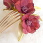 Chocolate Cosmos flower headdress.