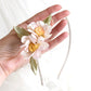 Diadema para comunión. Diadema para niña. Diadema romantica para niña. Diadema bohemia. Diadema de margaritas.