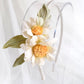 Diadema de margaritas para boda, Diadema floral para mujer, Diadema blanca para invitada, Diadema de flores blancas para comunión.