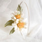 Diadema de margaritas para boda, Diadema floral para mujer, Diadema blanca para invitada, Diadema de flores blancas para comunión.